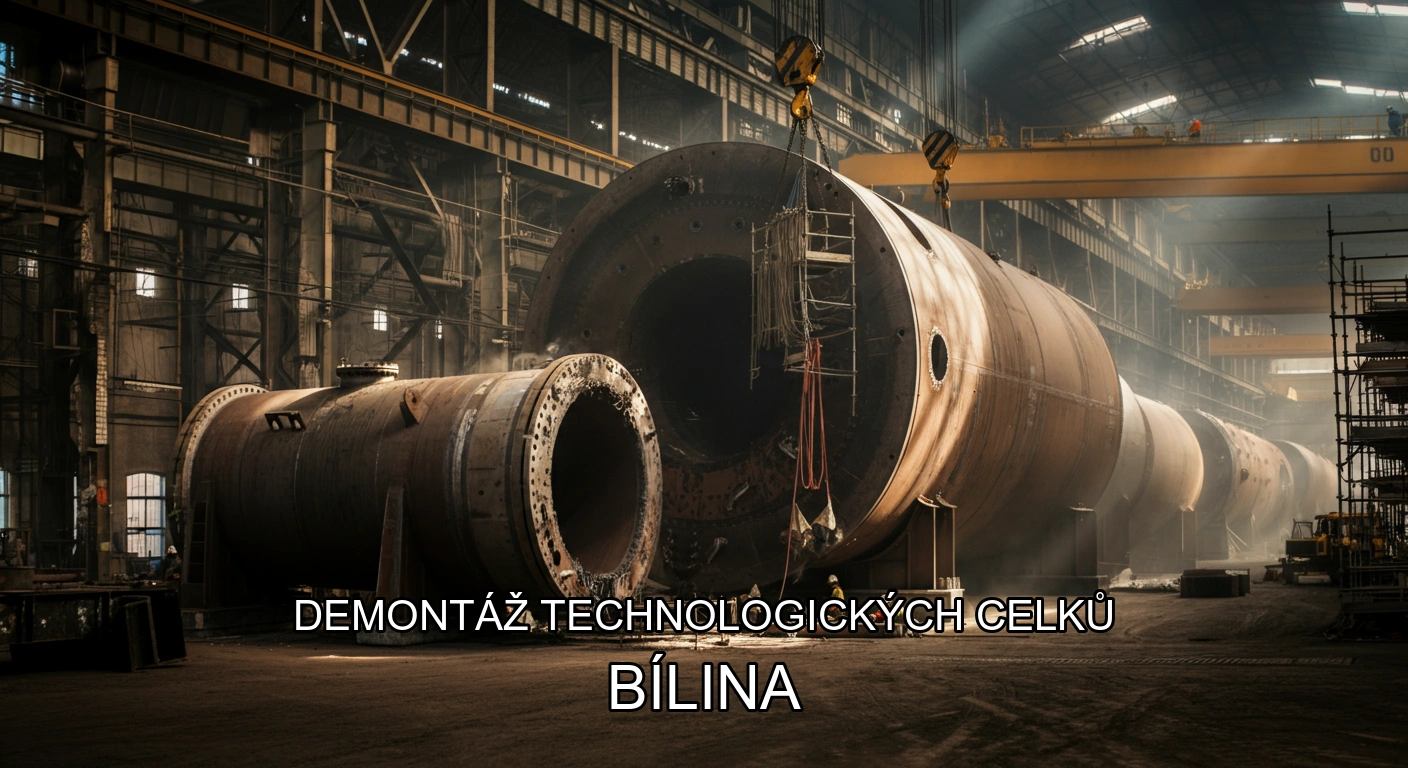Demontaz technologickych celku Bilina